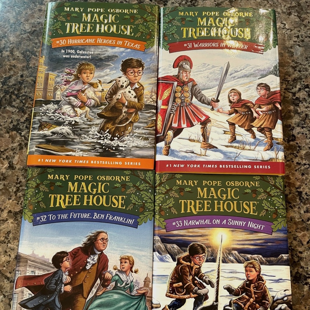 Hardback Magic Treehouse Books # 30, 31, 32, 33
